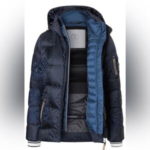 Bogner Ganya-D Down Ski Jacket Women's - Size 36 US 6 Small - Navy Blue - NEW